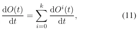 dO(t) dt = k i=0 dOi(t) dt , (11)