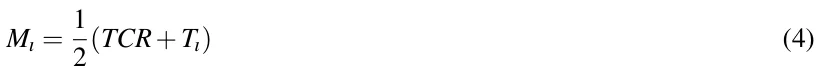 Mı = 1 2(TCR+Tı) (4)