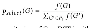 𝑝𝑠𝑒𝑙𝑒𝑐𝑡(𝐺) = 𝑓 (𝐺) Í 𝐺′∈𝑃𝑖𝑓(𝐺′)