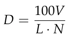 D = 100V L · N